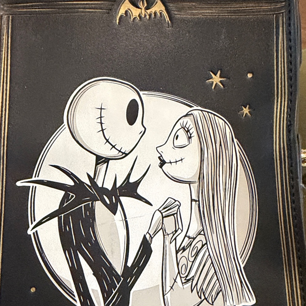 Loungefly Rare Nightmare Before Christmas Tarot Card Crossbody Purse - Picture 11 of 12